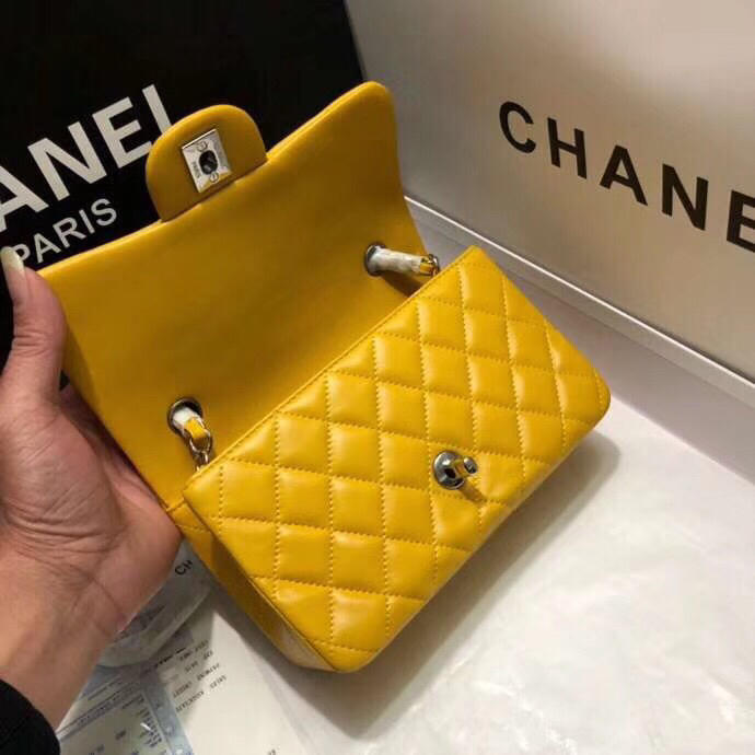 CHANEL女包 原單品質 CF1116羊皮 小號 進口平紋小羊皮 香奈兒菱格包 手提肩背斜挎包 djc1242